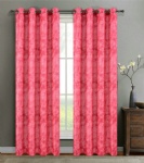 printed plain curtain